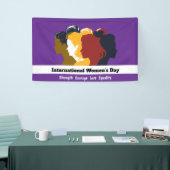 2025祝年3月8日の女子デー顔 横断幕 (トレードショー)
