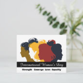 2025祝年3月8日の女性の日 ポストカード (スタンド正面)