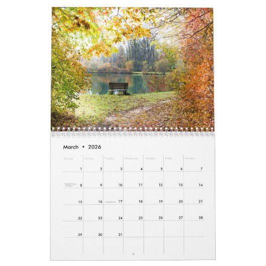 2025秋 カレンダー (3月 2026)