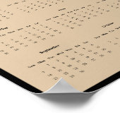 2025穴掘りフクロウウォールカレンダーポスター ポスター (角)