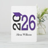 2025紫と黒の卒業パーティー 招待状 (スタンド正面)