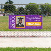 2025編集可能な卒業バナー（名前と学校） 横断幕 (インサイチュ)