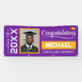 2025編集可能な卒業バナー（名前と学校） 横断幕 (横)