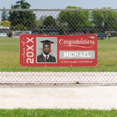 2025編集可能な卒業バナー（名前と学校） 横断幕 (インサイチュ)