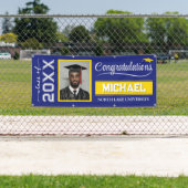 2025編集可能な卒業バナー（名前と学校） 横断幕 (インサイチュ)