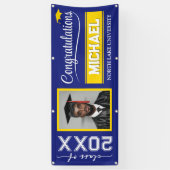 2025編集可能な卒業バナー（名前と学校） 横断幕 (縦)