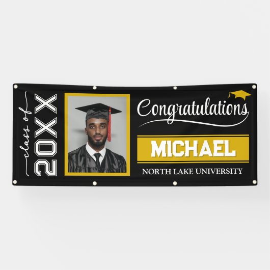 2025編集可能な卒業バナー（名前と学校） 横断幕 (横)