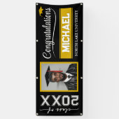 2025編集可能な卒業バナー（名前と学校） 横断幕 (縦)