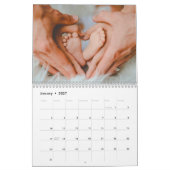 2025自分の家族の写真モダンをカスタム作成する カレンダー (1月 2027)