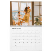 2025自分の家族の写真モダンをカスタム作成する カレンダー (2月 2027)
