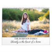 2025自分モダンの家族の写真をカスタム作成する カレンダー (カバー)