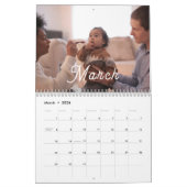 2025自分モダンの家族の写真をカスタム作成する カレンダー (3月 2026)