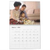 2025自分モダンの家族の写真をカスタム作成する カレンダー (2月 2026)