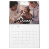 2025自分モダンの家族の写真をカスタム作成する カレンダー (1月 2026)