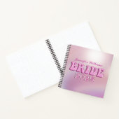 2025花嫁レトロピンクのパーソナライズされた脚本 ノートブック (内部)