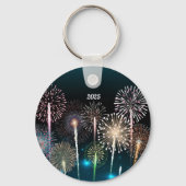 2025花火ハッピーニューイヤーKeychain キーホルダー (正面)