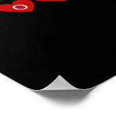 2025解像度ラブ赤いハートウォールアート ポスター (角)