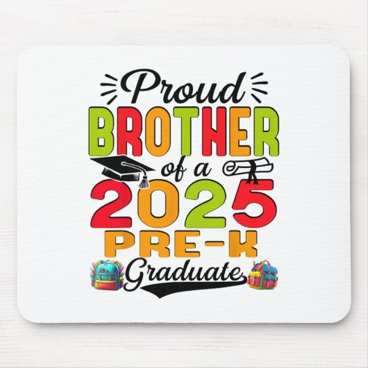 2025誇りを持った年の兄Pre-K大学院父の日 マウスパッド (正面)