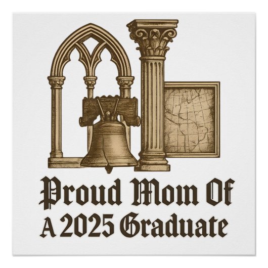 2025誇りを持った年の母ユーロクラシックの歴史スタイル ポスター (正面)