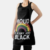 2025誇りを持った年ゲイ黒番プライド月 エプロン (インサイチュ)
