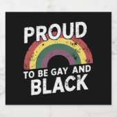 2025誇りを持った年ゲイ黒番プライド月 ビールラベル (シングルラベル)