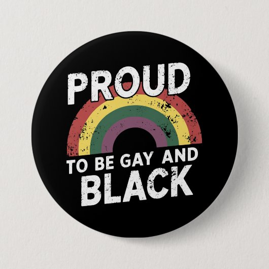 2025誇りを持った年ゲイ黒番プライド月 缶バッジ (正面)