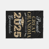 2025誇りを持った年素晴らしClのおばあちゃん フリースブランケット (正面(横))