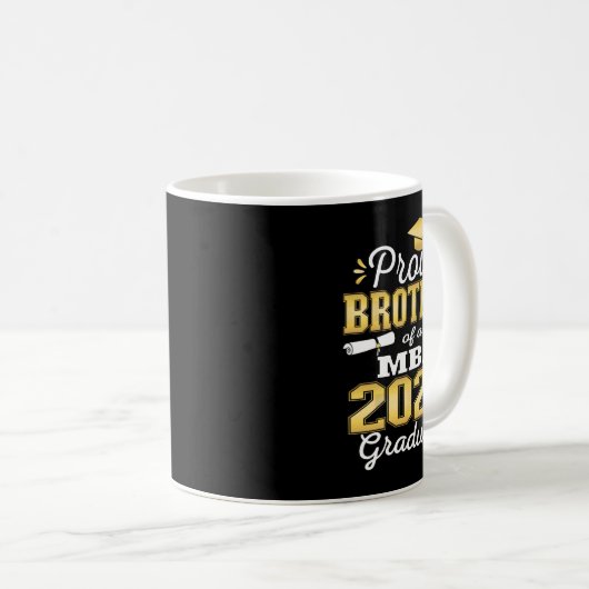 2025誇りを持った年M卒業者のClの兄弟 コーヒーマグカップ (正面右)