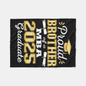 2025誇りを持った年M卒業者のClの兄弟 フリースブランケット (正面(横))