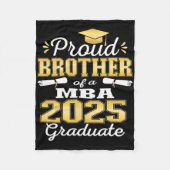 2025誇りを持った年M卒業者のClの兄弟 フリースブランケット (正面)