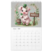 2025豚カレンダー カレンダー (3月 2027)