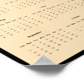 2025赤いキツネキット壁カレンダーのポスター ポスター (角)