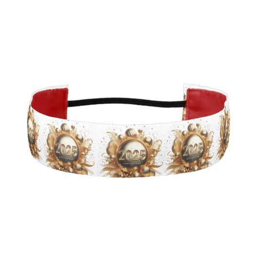 2025赤おめでとうございます アスレチックヘッドバンド (正面)