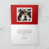 2025赤はっきりしたタイポグラフィ年賀写真 シーズンカード (内部)