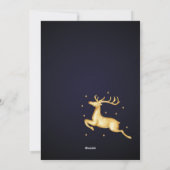 2025赤エレガントと金ゴールドメリークリスマス シーズンカード (裏面)