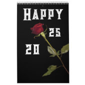 2025赤バラ暦 カレンダー (カバー)