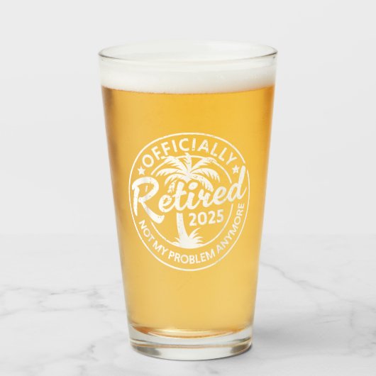 2025退職した年の正式な問題はもう私の問題ではない タンブラーグラス (ドリンク正面)