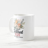 2025退職した年はもう私の問題ではない引退25 コーヒーマグカップ (正面左)