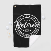 2025退職した年はもう私の問題ではない退職 ゴルフタオル (インサイチュ)