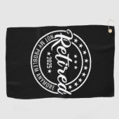 2025退職した年はもう私の問題ではない退職 ゴルフタオル (横)