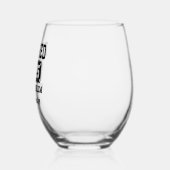 2025退職した年はもう私の問題ではない退職 ステムなしワイングラス (左)