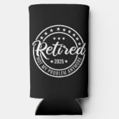 2025退職した年はもう私の問題ではない退職 スリム缶クーラー (裏面)