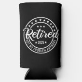 2025退職した年はもう私の問題ではない退職 スリム缶クーラー (正面)