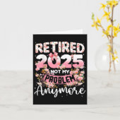 2025退職した年はもう私の問題ではない退職Wom カード (黄色い花)