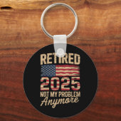 2025退職した年はアメリカ国旗Rで問題になった キーホルダー (正面)