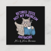 2025退職した:もう問題ではないおもしろい スクエア名刺 (正面)