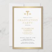 2025金ゴールドエレガントMD写真卒業パーティー 招待状 (正面)