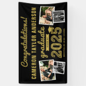 2025金ゴールドスケッチ4フォトおめでとう卒業パーティー 横断幕 (縦)