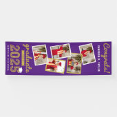 2025金ゴールドスケッチ5フォトコラージュ卒業パーティー 横断幕 (横)