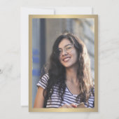 2025金ゴールドブラックRNナース卒業パーティー 招待状 (裏面)